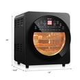 thumbnail image 3 of Costway 16-in-1 Air Fryer Oven 15.5 QT Toaster Oven Rotisserie Dehydrator w/ Accessories Black, 3 of 12