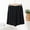 Black, variant on yillto Women Plus Size Shorts Elastic Waist Lightweight Wide Leg Lounge Short Pant Bottoms with Pocket