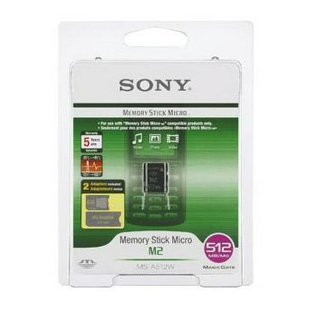 Sony 512MB Memory Stick (M2) Card (MS-A512) - Walmart.com