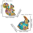 thumbnail image 4 of Decorative Rabbit Night Light For Bedroom Living Room Study Resin Table Lamp Soft Glow Ambient Lighting Smart Night Light Star Night Light Projector for Kids Projector for Room Mini Lamps Light, 4 of 4