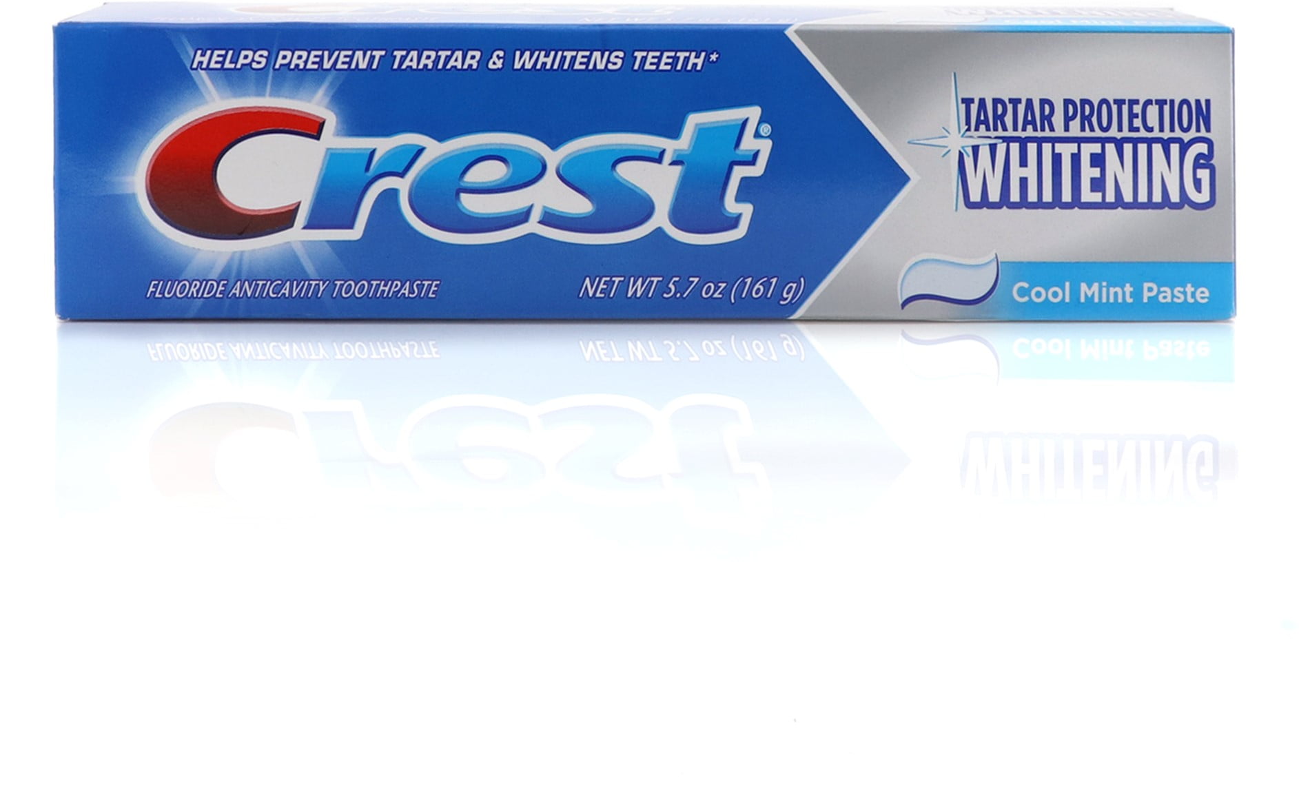 Crest Tartar Protection Toothpaste Whitening Cool Mint Paste 5.7 oz (Pack  of 2)