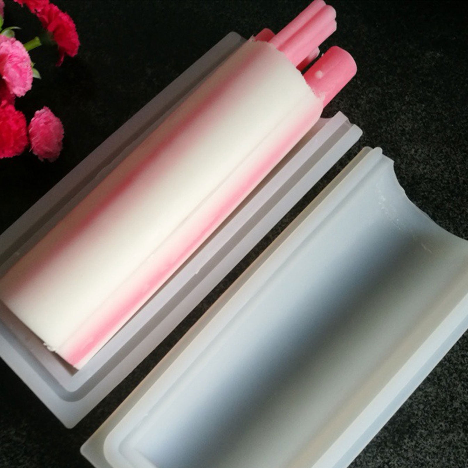 Round Tube Column Shape Soap Moulds Molds Soap Making Supplies Mousse Mould Silicone for Soap