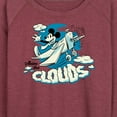 thumbnail image 3 of Mickey & Friends - Above The Clouds - Women's Lightweight French Terry Long Sleeve Shirt, 3 of 5
