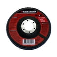 thumbnail image 1 of BLACK+DECKER 4-1/2" x 7/8" 80-Grit Metal Blending Flap Disc, 1 of 2