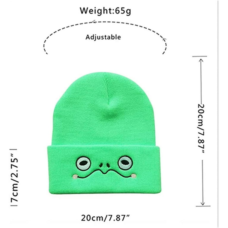 Frog Pom Pom Knit Beanie Hat – Kawaiies