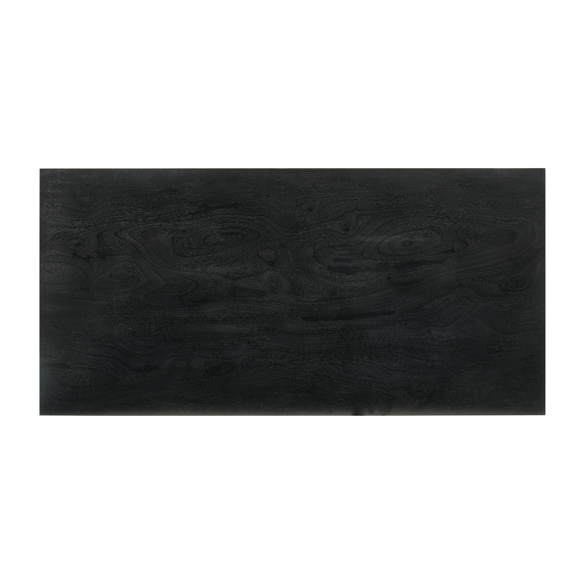 Petra King Platform Wood Bed Frame in Black Finish