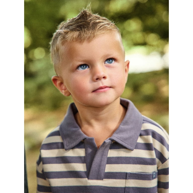 Modern Moments by Gerber Toddler Polo Sweatshirt & Pant Set photo 3