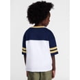 thumbnail image 3 of Wonder Nation Boys' Graphic Oversized Jersey Tee with Short Sleeves, Sizes 4-18 & Husky, 3 of 7