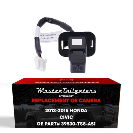 Master Tailgaters Replacement Honda Civic Coupe w/o Wide Angle (2013-2015) Backup Camera OE Part # 39530-TS8-A51