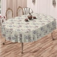 thumbnail image 4 of Geometrical Oval Tablecloth Farmhouse 60"x102" Waterproof Table Cloth Washable Fabric Table Cover for Indoor/Outdoor Home Kitchen Dinner Decor, 4 of 6