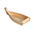 thumbnail image 4 of Bandeja para servir sushi, barco de madera para sushi, ideal para restaurantes, comedores y fiestas. Pequeño, 4 of 9