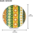 thumbnail image 4 of Dreamtimes Beautiful Sunflower Round Tablecloth 60", Table Cover Water Resistant Spill Proof Large Table Cover for Indoor & Outdoor Family Gathering Dinner, Hotel, BBQ, 4 of 7