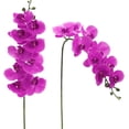 thumbnail image 4 of Artificial Orchid Stems Set of 3 Real Touch Orchid Big Blooms Fake Phalaenopsis Flower Home Wedding Decoration (3 PCS/ 29.5 inch), 4 of 7