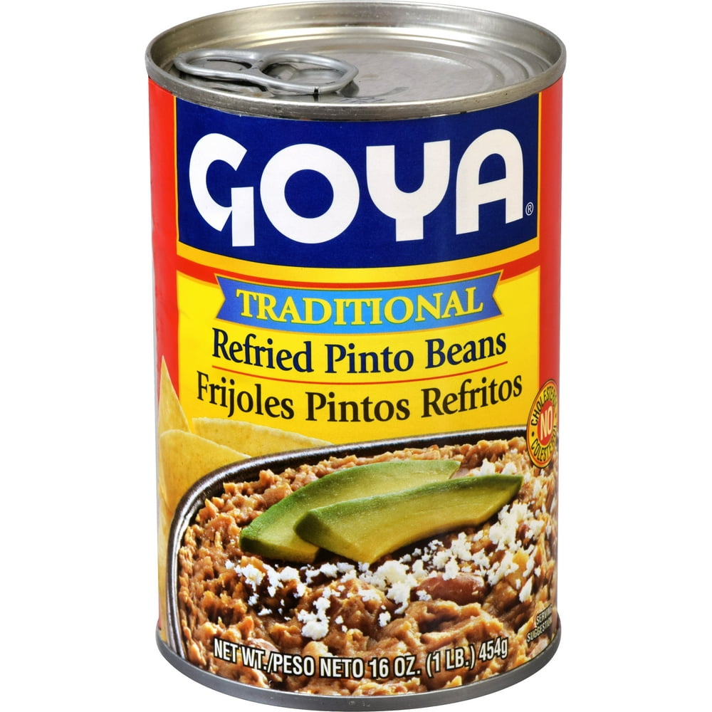 Goya Refried Pinto Beans Traditional, 16 Oz