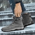 thumbnail image 3 of Botas de tobillo unisex Botas de senderismo de invierno de caña alta Zapatos de escalada Acogedores para el invierno, 3 of 9