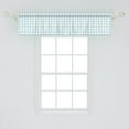 thumbnail image 2 of Ambesonne Art Deco Valance Pack of 2, Cool Nostalgic Star Shapes, 54"X12", Pale Blue White, 2 of 4