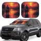 thumbnail image 1 of Fotbe Sunset River Western Cowboy Juego de 2 Piezas de Parasoles para Parabrisas | Bloqueador Solar para Auto | Accesorios Plegables para Protección Solar Interior-Medium, 1 of 6