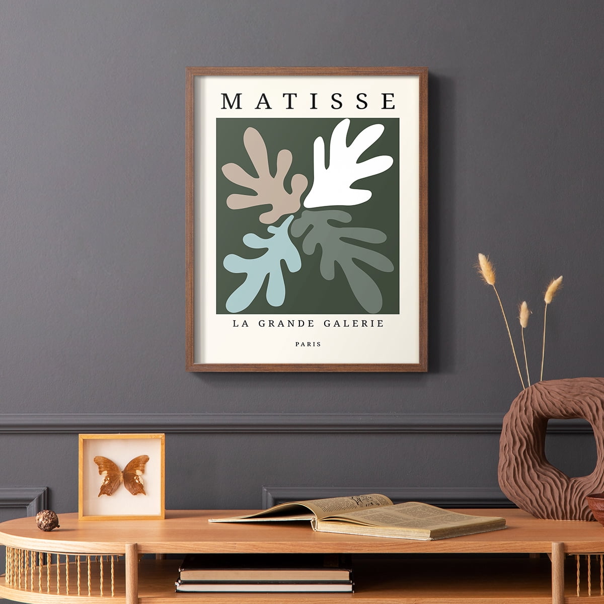 Matisse CCCLXXXIV in Brown Solid Wood 16 x 20 Framed Print