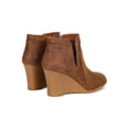 thumbnail image 4 of Women Gore Slit Stacked Wedge Heel Ankle Booties 19053, 4 of 6