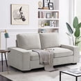thumbnail image 3 of 2-Seat Sofa 71.25",Soft and Comfortable,Apartments Small Sofa, Suitable for Living Room, Bedroom,Removable Back Cushion and Easy toolSuitable, 3 of 8