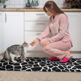 thumbnail image 3 of Black and White Giraffe Pattern Kitchen Rugs Sets Of 2,Anti Fatigue Kitchen Mat Rugs Non Slip Washable,Decorative Kitchen Floor Mats for Kitchen,Sink,Laundry,17"x30"+17"x47", 3 of 7