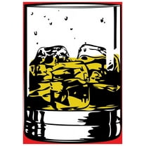 Marmont Hill Mh-Jrug-19-C-45 45" X 30" "Cocktail 1" Giclee Art Print On Stretched Canvas