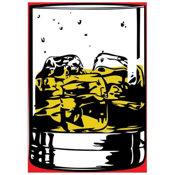 Marmont Hill Mh-Jrug-19-C-45 45" X 30" "Cocktail 1" Giclee Art Print On Stretched Canvas