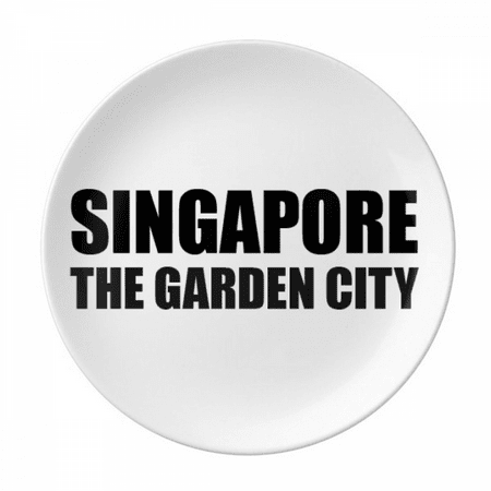 

Singapore The Garden City Plate Decorative Porcelain Salver Tableware Dinner Dish