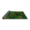thumbnail image 2 of Ahgly Company Indoor Round Oriental Green Modern Area Rugs, 4' Round, 2 of 4