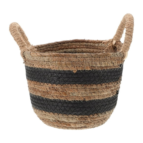 Miangastore Handmade Large Rattan Weaving Basket For Blanket Storage Boho Wicker Laundry Hamper For Home Organization And Stylish Living Spaces