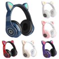 thumbnail image 4 of Bluelans recargable Cartoon CAT EAR shape inalámbrico Bluetooth compatible auriculares juego auriculares, 4 of 5