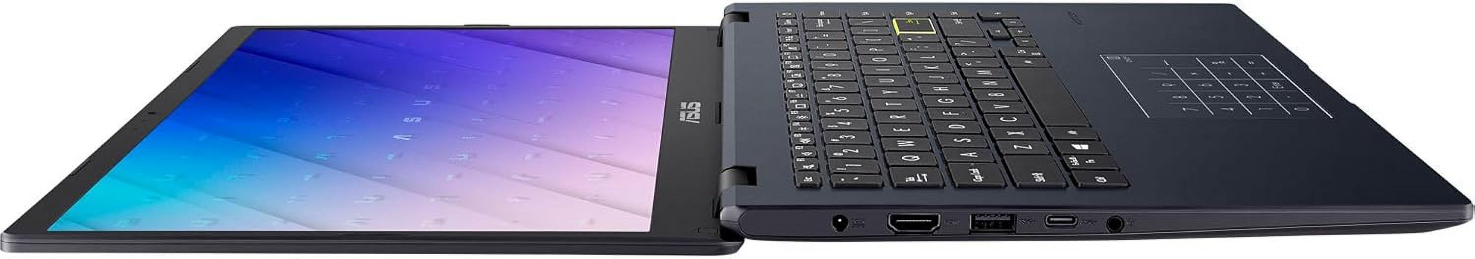 ASUS 14" FHD Laptop for Student and Business, Intel Celeron N4500, 4GB Memory, 64GB eMMC, Intel Iris Xe Graphics, Media Card Reader, Quiet Blue with Tigology Accessories