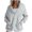 B-Gray#zip up sweatshirt women, variant on Women's Drawstring Zip Up Cute Hoodies Fall Jackets Solid Color Long Sleeve Hooded Jacket Casual Thumb Hole Y2K Jacket with Pockets Lightning Sales of Today Light Blue M