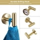 thumbnail image 2 of , Estante de Almacenamiento para Baño, 4 Juego de Piezas de Toallero y Porta Rollos de Papel Higiénico, Juego de Barra para Toallas de Baño., 2 of 7