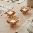 thumbnail image 6 of Lunxisen 1 Pcs Amber Glass Bird Candle Holder Decor, Elegant Home Decor, Tabletop Centerpiece, Wedding Gift, Unique Housewarming Gift, Modern Home Accent, 6 of 6