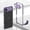 Purple, variant on Designed for iPhone 17 Air Frame Metal Bumper Frame Slim Hard Phone Case,With Lens Protector,Raised Edge Protection,No Back Heat Dissipation Design,Shockproof Phone Case,Titanium