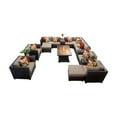thumbnail image 1 of TK Classics Barbados 17C Wicker 17 Piece Fire Pit Patio Set, 1 of 4