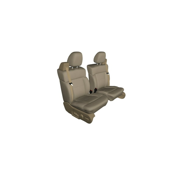 C1070 2000-2006 Chevy Suburban and Tahoe and GMC Yukon Captains Chairs With Side Impacts and Dual Electric Controls in Taupe Leatherette