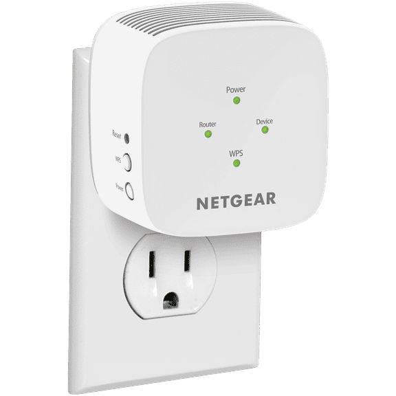 NETGEAR - AC750 WiFi Range Extender and Signal Booster, Wall-plug, 750Mbps (EX3110)