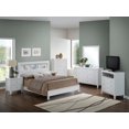 thumbnail image 2 of Contemporary Home Living Full Platform Bed with Storage Shelves - 81" - White, 2 of 5