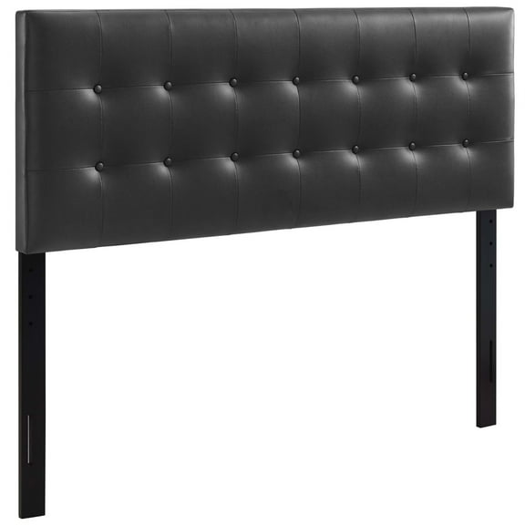 Ergode Emily Full Upholstered Vinyl Headboard - Black