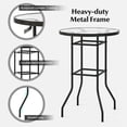 thumbnail image 4 of YYAo Patio Bar Set, Outdoor Conversation Sets,38 Inch Patio Bar Table with Tempered Glass Tabletop, 4 of 6