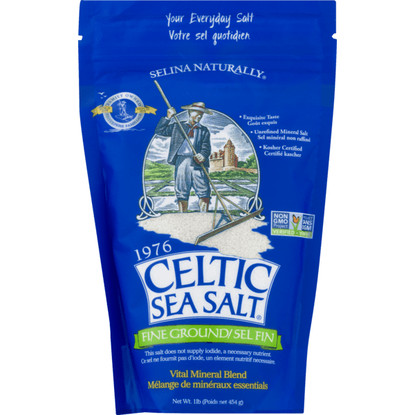 Celtic Sea Salt Fine Ground Sea Salt, 16 Oz Bag