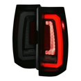 thumbnail image 1 of Spec D Tuning LT-DEN07SMLED-SQ-RS Denali LED Taillight with Matte Black Housing & Smoked Lens-Red Light Bar Sequential Turn Signal for 2007-2014 Chevy Suburban, 1 of 1