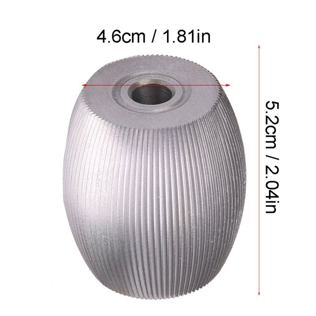 Ruedas de Alimentació de la Máquina de Pelado, Rueda de Piedra de Afilado en Forma de Huevo de Acero Universal para una una mácina de Pelado 801