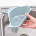 thumbnail image 3 of Sink filter tray Triangle storage shelf - Colander Colander Set Foldable Drip colander over the sink Vegtable / Fruit kitchen colander tea colander with pull-out handles(beige), 3 of 4