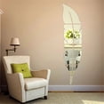 thumbnail image 5 of Feather Shape Mirror Wall Stickers Acrylic Decorative Mirror Removable Wall Decals DIY Home Decorations for Entryway Bedroom Bathroom Living Room 73*18CM, 5 of 8
