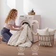 thumbnail image 6 of U by Bedsure Tufted Boho Comforter Set Full, Beige, 3 Pieces Farmhouse Shabby Chic Embroidery Bedding Set, Soft Jacquard Comforter for All Seasons, 6 of 9
