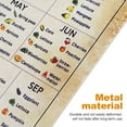thumbnail image 2 of EeaseCA Metal Fruit Vegetable Sign Seasonal Vegetable Fruit Knowledge Sign Vintage Vegetable Fruit Sign for Kitchen, 2 of 8