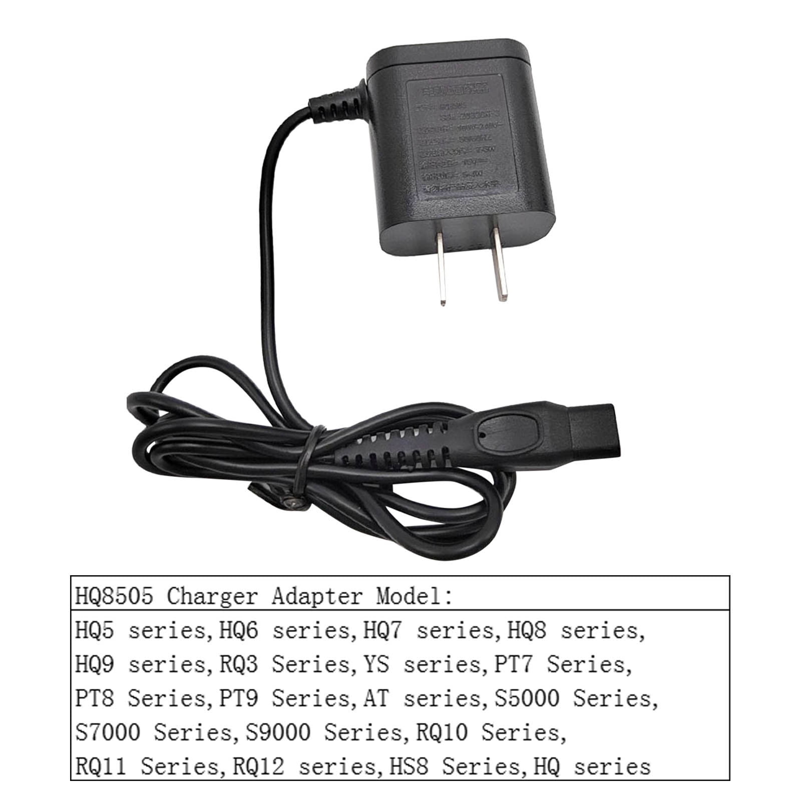 15V HQ8505 Shaver Charger Cord, Replacement Power Adapter for Philips 3000/5000/7000/9000 Series